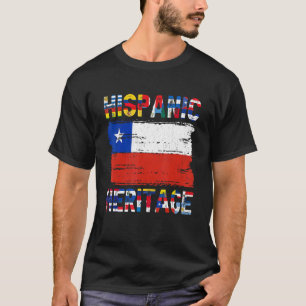 Camiseta La bandera chilena vintage Ordena el patrimonio hi