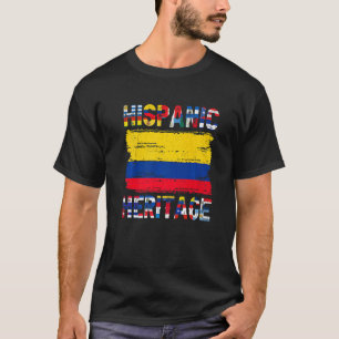 Camiseta La bandera colombiana de Colombia vintage la enorg