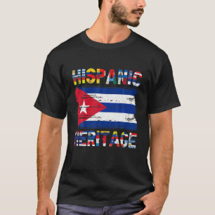Camiseta La bandera cubana de la vieja historia se enorgull
