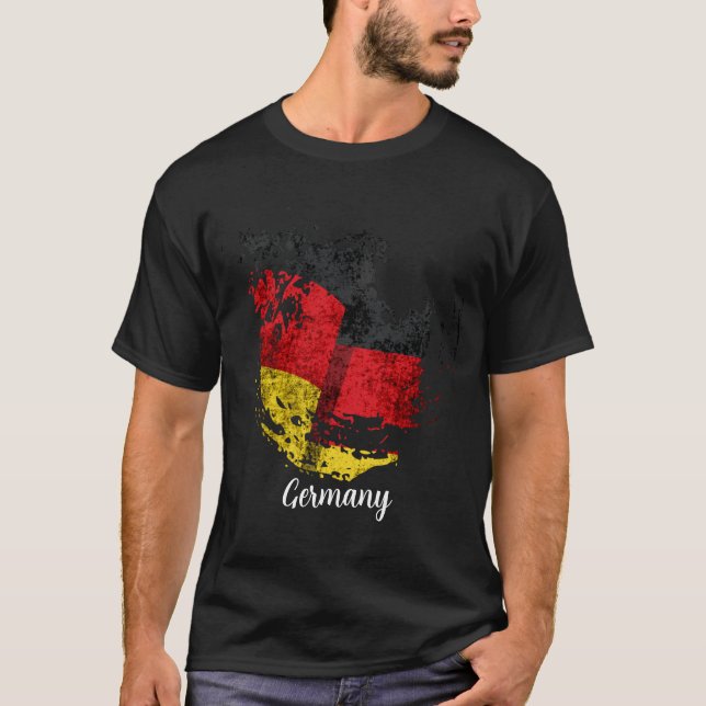 Camiseta la bandera de Alemania (Anverso)