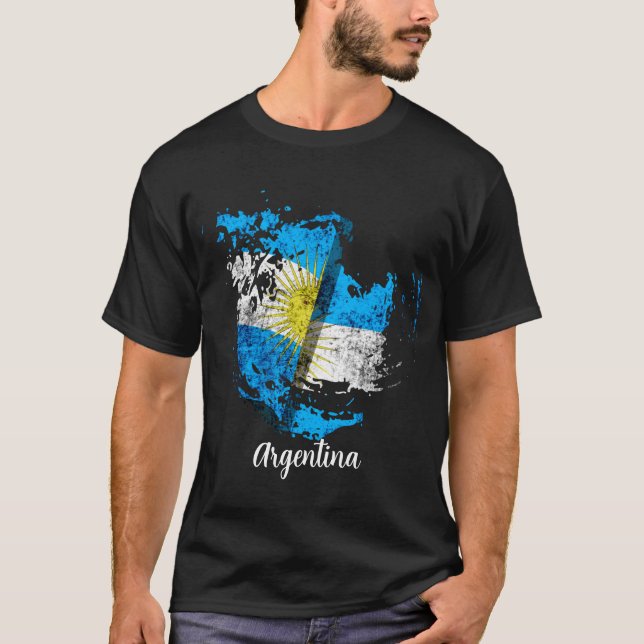 Camiseta la bandera de Argentina (Anverso)