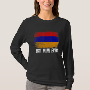 Camiseta La bandera de Armenia retro de las mejores mujeres