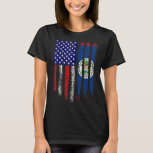 Camiseta La bandera de Belice de los Viejos Patrióticos Ee.