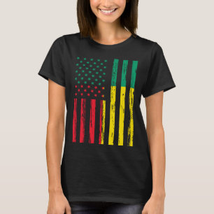 Camiseta La bandera de Benín Estados Unidos está en mi ADN