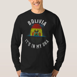 Camiseta La bandera de Bolivia antigua está en mi Adn boliv