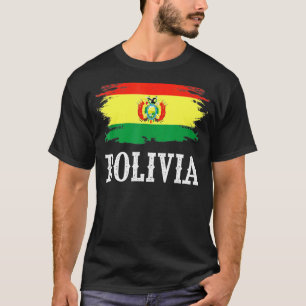 Camiseta La bandera de Bolivia antigua que amo a Bolivia