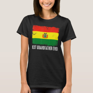 Camiseta La bandera de Bolivia con el mejor abuelo de la hi