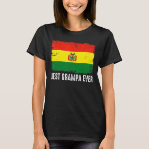 Camiseta La bandera de Bolivia con mejor Grampa jamás Patri