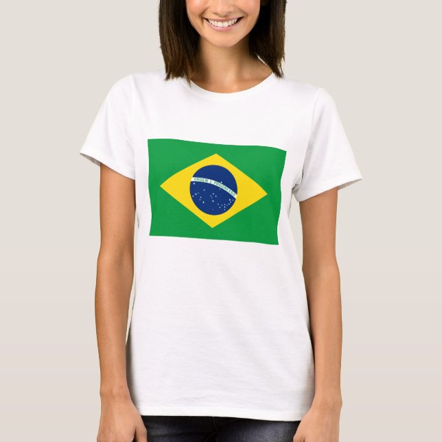 Camiseta La bandera de Brasil (Anverso)