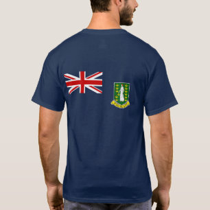 Camiseta La bandera de British Virgin Islands