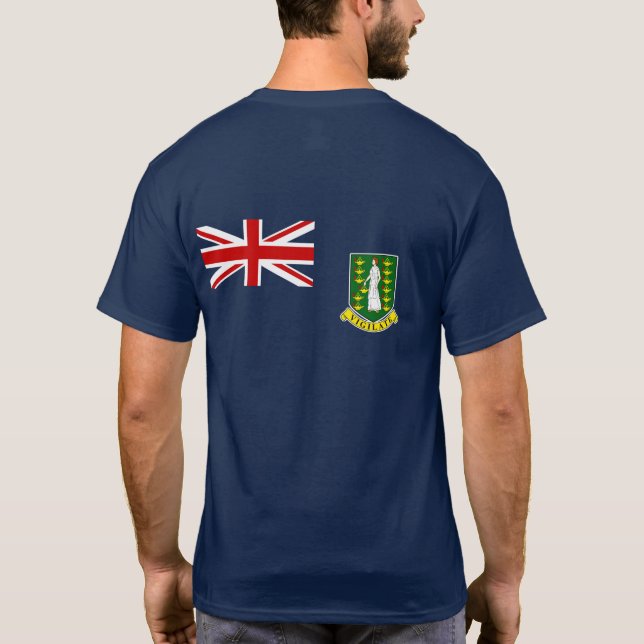 Camiseta La bandera de British Virgin Islands (Reverso)