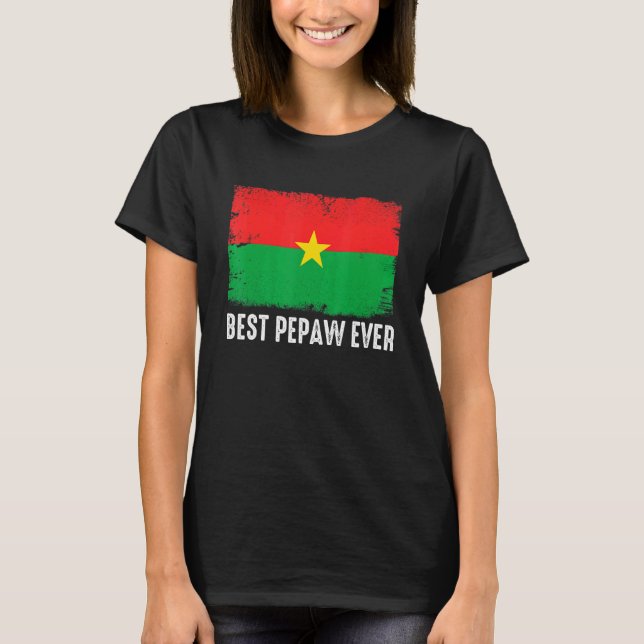 Camiseta La bandera de Burkina Faso más triste que nunca Pa (Anverso)
