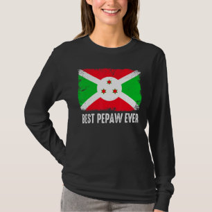 Camiseta La bandera de Burundi retro mejor Día del Padre