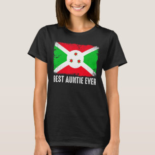 Camiseta La bandera de Burundi retro mejor tía que el día d