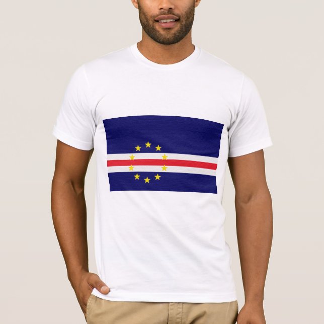 Camiseta La bandera de Cabo Verde (Anverso)