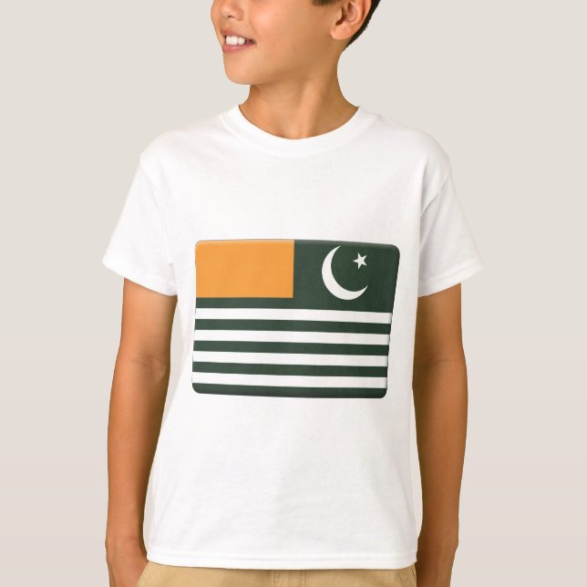 Camiseta La bandera de Cachemira Azad PERSONALIZA (Anverso)
