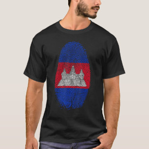 Camiseta La Bandera De Camboya Está Imprimida En Mi Dna Cam
