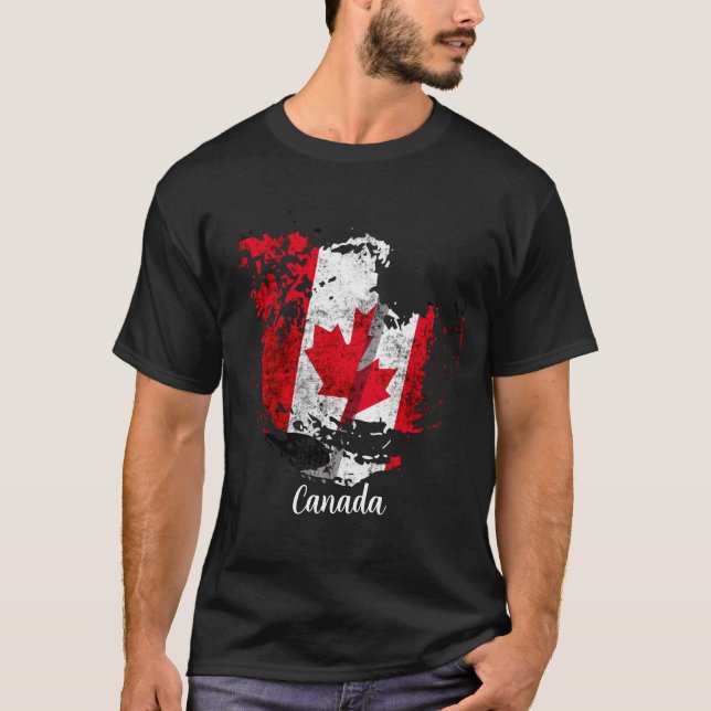 Camiseta la bandera de Canadá (Anverso)
