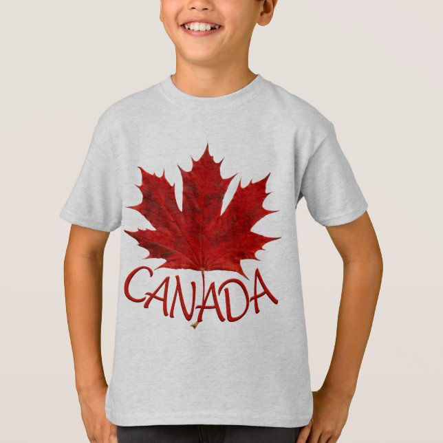 Camiseta La bandera de Canadá de los niños sudadera maple l (Anverso)