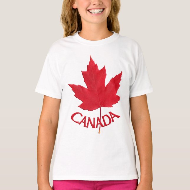 Camiseta La bandera de Canadá de los niños sudadera maple l (Anverso)