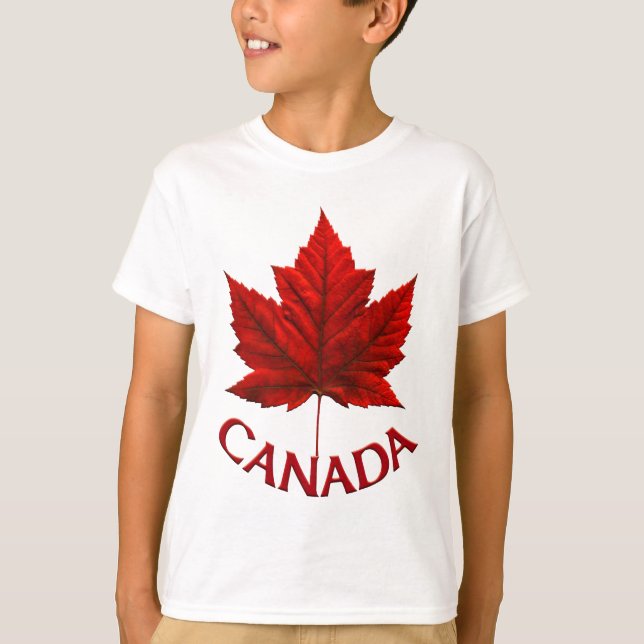 Camiseta La bandera de Canadá de los niños sudadera maple l (Anverso)
