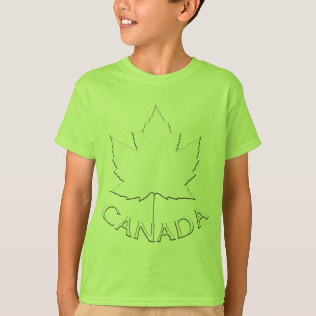 Camiseta La bandera de Canadá de los niños sudadera maple l (Anverso)