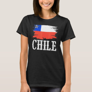 Camiseta La bandera de Chile vintage que amo a Chile