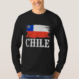 Camiseta La bandera de Chile vintage que amo a Chile