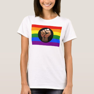 Camiseta La bandera de color de gente queer de SlipperyJoe'