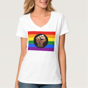 Camiseta La bandera de color de gente queer de SlipperyJoe'