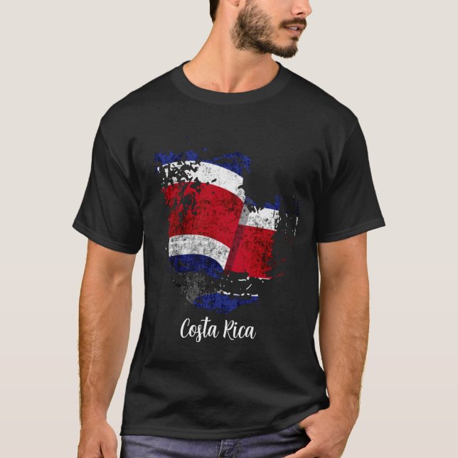 Camiseta la bandera de Costa Rica (Anverso)