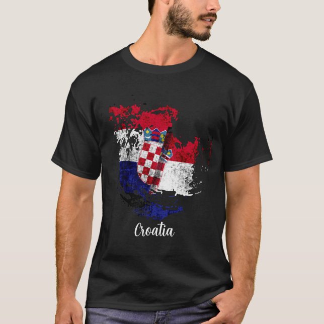 Camiseta la bandera de Croacia (Anverso)