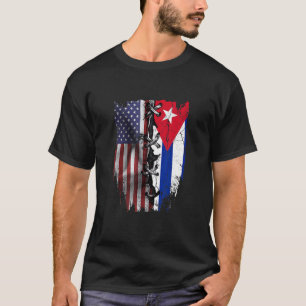 Camiseta La bandera de Cuba de Estados Unidos crece en Cuba