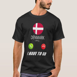 Camiseta La bandera de Dinamarca es un recuerdo que Dinamar