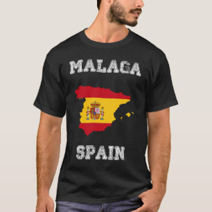 Camiseta La bandera de España angustiada de la España retro