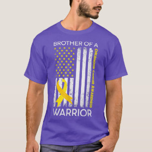Camiseta La Bandera De Estados Unidos Hermano De Un Cáncer