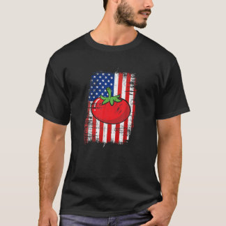 Camiseta La bandera de Estados Unidos: Tomate Whisperer Ama
