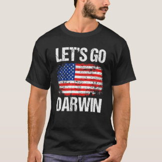 Camiseta La bandera de Estados Unidos vintage deja ir a Dar