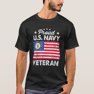 Camiseta La bandera de Estados Unidos vintage está orgullos