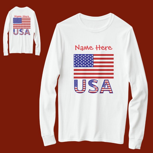 Camiseta La bandera de Estados Unidos y la bandera de Estad (Subido por el creador)