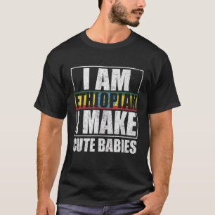 Camiseta La bandera de Etiopía enorgullece a los hombres y