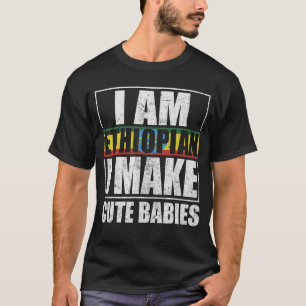 Camiseta La bandera de Etiopía enorgullece a los hombres y