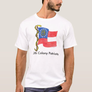 Camiseta La bandera de Georgia y no pisa en mí,