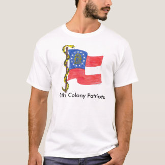 Camiseta La bandera de Georgia y no pisa en mí,