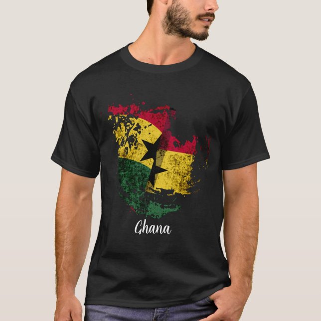Camiseta la bandera de Ghana (Anverso)