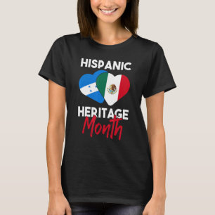 Camiseta La bandera de Honduras en México ama el patrimonio