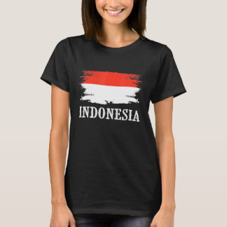 Camiseta La bandera de Indonesia antigua amo Indonesia