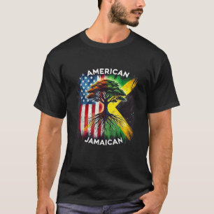 Camiseta La bandera de Jamaica de Estados Unidos, jamaiquin