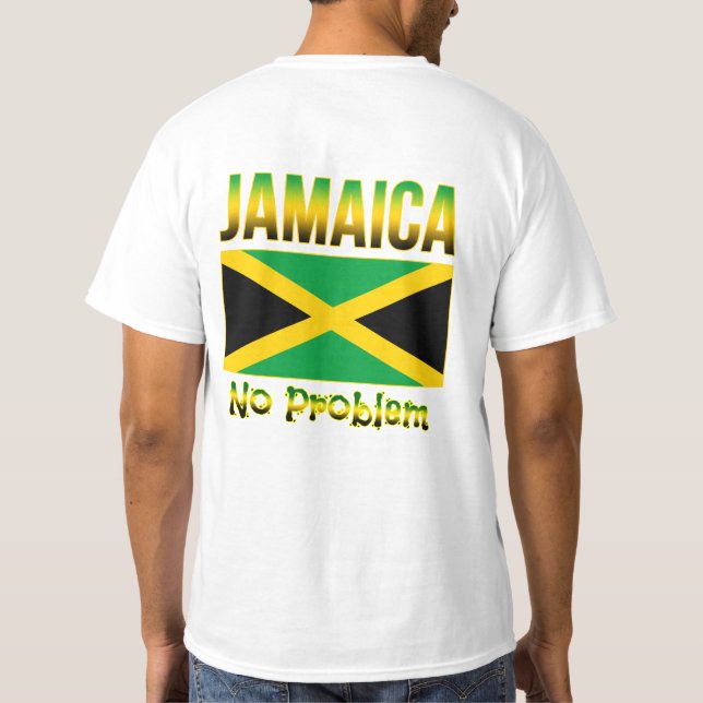 Camiseta La bandera de Jamaica no es problema (Reverso)