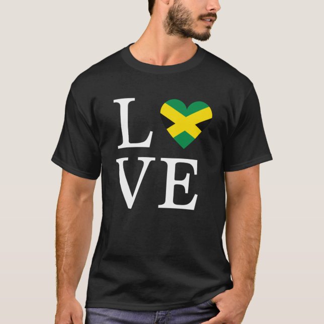 Camiseta La bandera de Jamaica recorta las vacaciones de vi (Anverso)